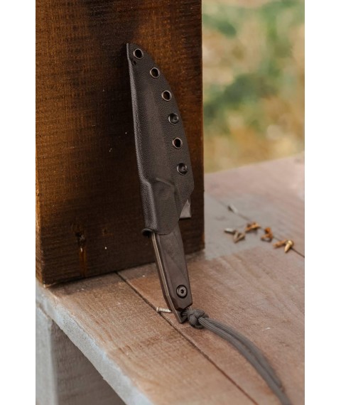 Handmade knife “Needle #1” with Kydex sheath X12MF/61 HRC.