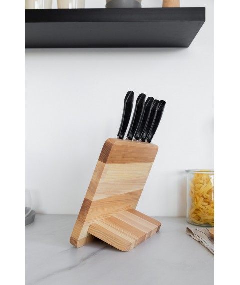 Magnetic longitudinal stand for wooden knives 30*25 cm