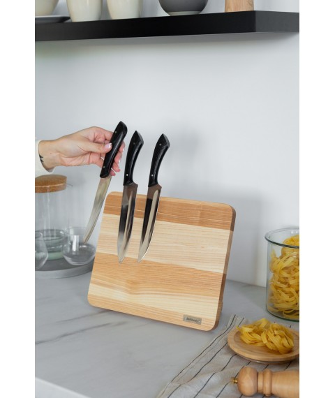 Magnetic longitudinal stand for wooden knives 30*25 cm