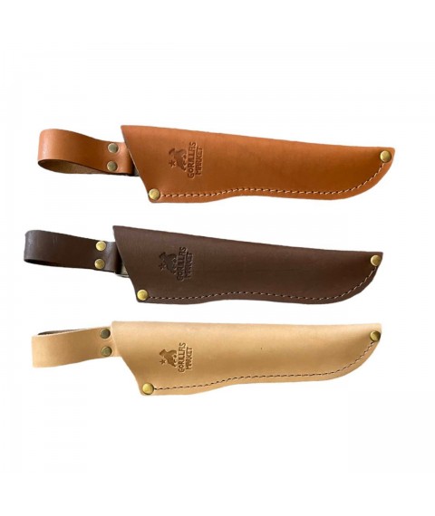 Knife sheath (genuine leather) Gorillas BBQ