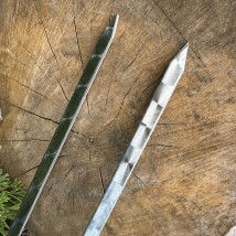 Шампур двойной с деревянной ручкой 630х12х3мм светлый