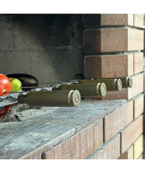 Шампур на подарунок з гільзою 1 шт 45 см Gorillas BBQ SKK9