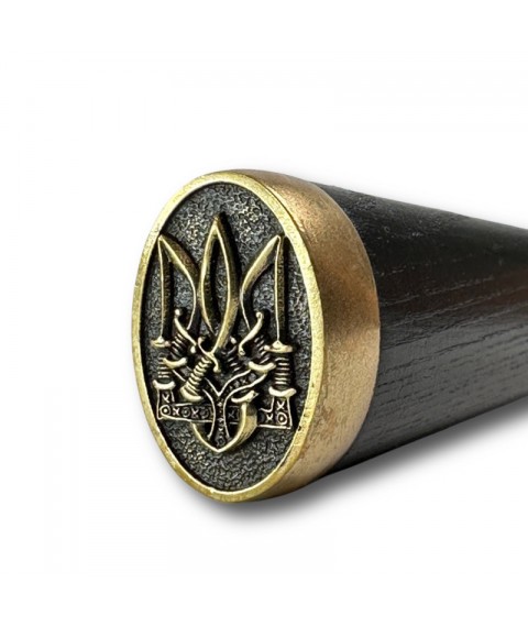Шампур з дерев'яною ручкою 1 шт Український герб (овал) SKK19