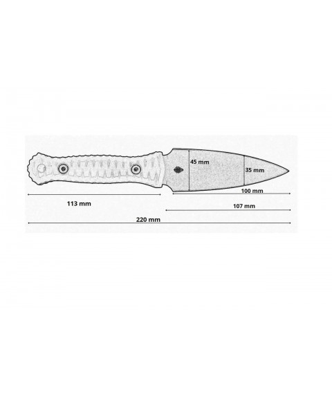 EDC кинджал Гектор Brothers Knives сталь 1.4116