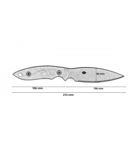 Міський EDC ніж Мавка Brothers Knives сталь 1.4116