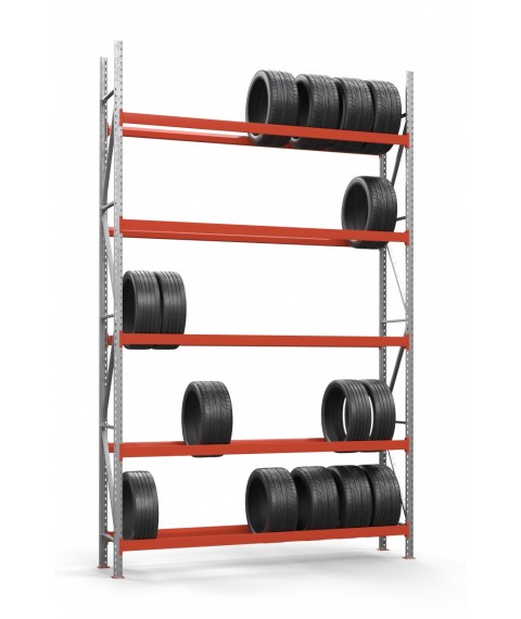 Galvanized rack for tires SN-Sh_1 4000х1535х500 (5th tier)