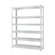 Rack of ChK-300 the painted RAL 9016 with regiments the painted mm RAL 9016 1960х1440х600. (6 shelves)