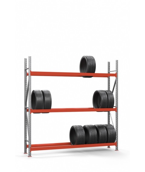 Galvanized rack for tires SN-Sh_1 2500х2450х500 (3 tiers)