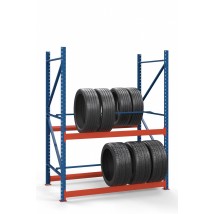 Colored rack for tires SN-Sh_2 2000х1230х900 (2 tiers)
