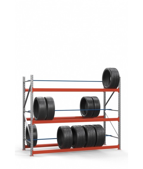 Galvanized rack for tires SN-Sh_2 2000х1840х900 (3 tiers)