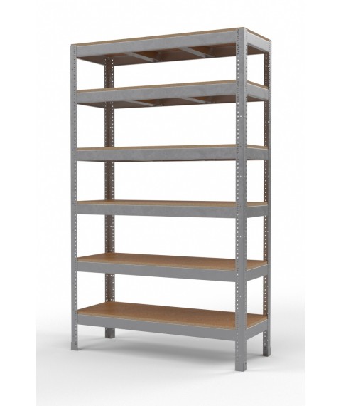 The rack of ChK-300 zinced with regiments chipboards of polished 2500х1440х720 mm. (6 shelves)