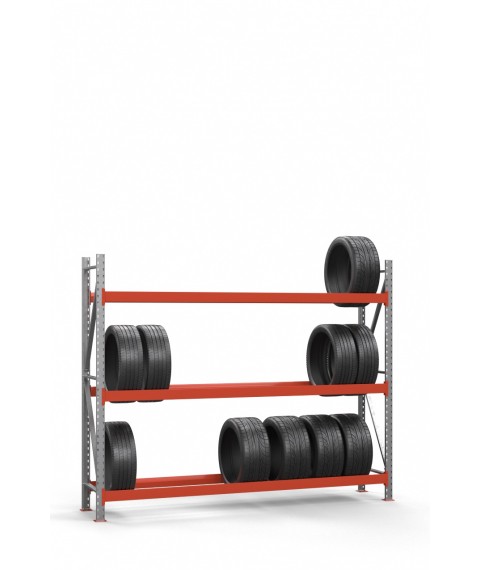 Galvanized rack for tires SN-Sh_1 2000х2450х500 (3 tiers)