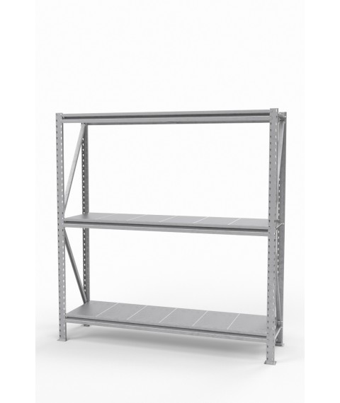 Rack the strengthened SN zinced with regiments of type-setting galvanized 2000х1840х500 mm. (3 tiers)