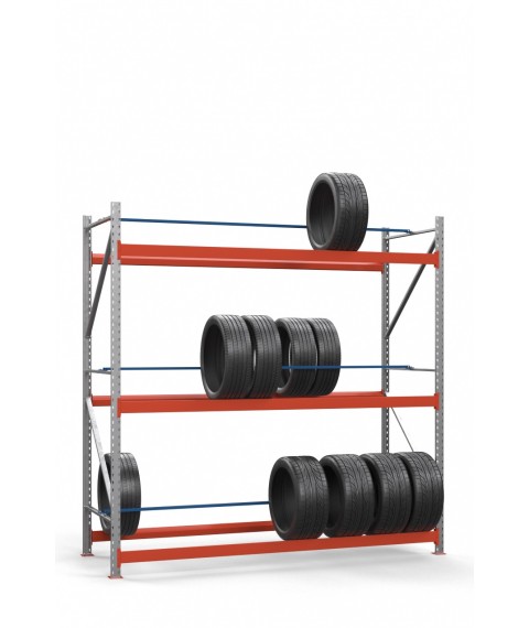Galvanized rack for tires SN-Sh_2 2500х1840х900 (3 tiers)