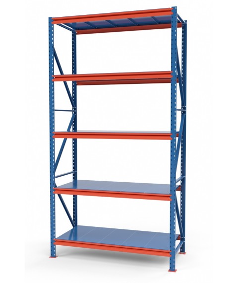 Rack the strengthened SN colored with type-setting colored regiments of 2500х1535х800 mm. (5 tiers)