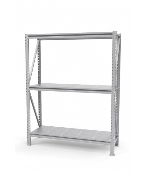 Rack the strengthened SN zinced with regiments of type-setting galvanized 2000х1535х700 mm. (3 tiers)