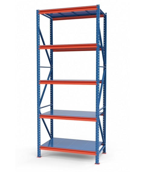 Rack the strengthened SN colored with type-setting colored regiments of 2500х1230х900 mm. (5 tiers)