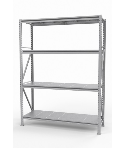Rack the strengthened SN zinced with regiments of type-setting galvanized 2000х1840х900 mm. (4 tiers)