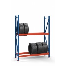 Colored rack for tires SN-Sh_1 2000х1840х500 (2 tiers)