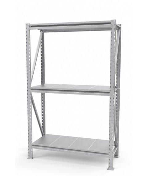 Rack the strengthened SN zinced with regiments of type-setting galvanized 2000х1230х800 mm. (3 tiers)