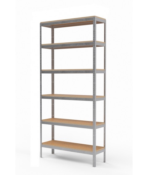 The rack of ChK-80 zinced with chipboard polished regiments of 2500х920х300 mm. (6 shelves)