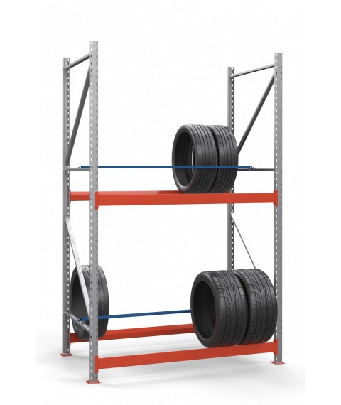 Galvanized rack for tires SN-Sh_2 2500х1535х900 (2 tiers)