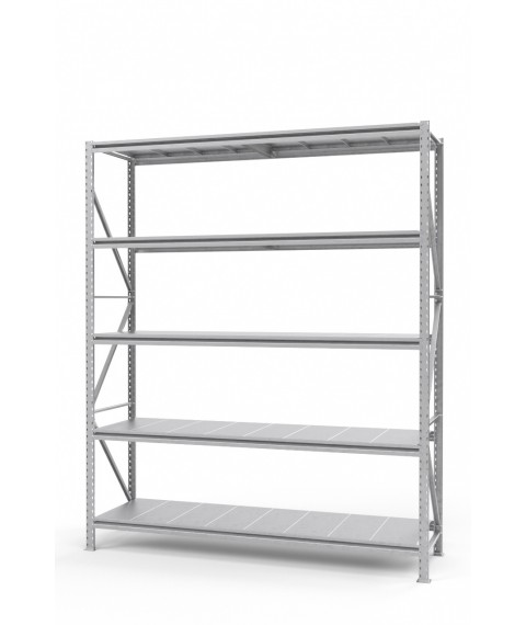 Rack the strengthened SN zinced with regiments of type-setting galvanized 2500х2450х900 mm. (5 tiers)