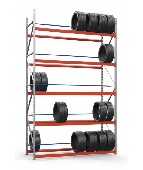 Galvanized rack for tires SN-Sh_2 4000х1535х900 (5th tier)