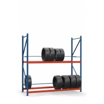 Colored rack for tires SN-Sh_2 2500х1535х900 (2 tiers)