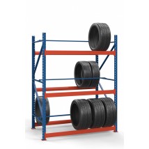 Colored rack for tires SN-Sh_2 2000х1535х900 (3 tiers)