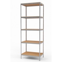The rack of ChK-80 zinced with chipboard polished regiments of 2500х460х460 mm. (5 shelves)