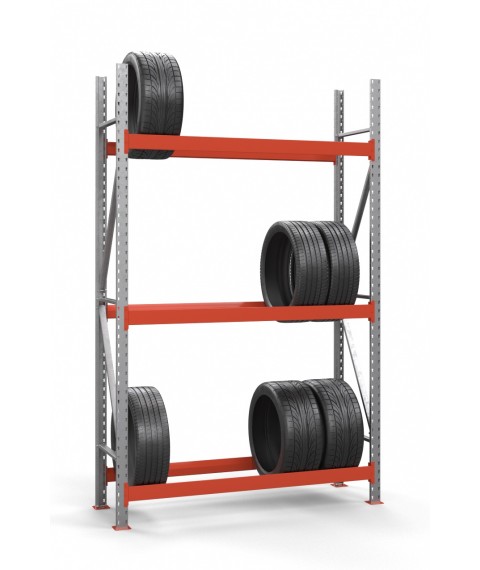 Galvanized rack for tires SN-Sh_1 2500х1535х500 (3 tiers)