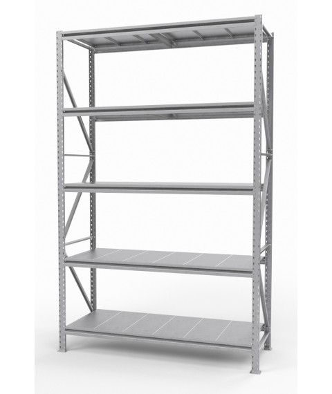 Rack the strengthened SN zinced with regiments of type-setting galvanized 2500х1840х600 mm. (5 tiers)