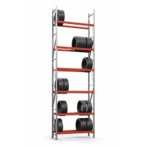 Galvanized rack for tires SN-Sh_1 5000х1535х500 (6th tier)