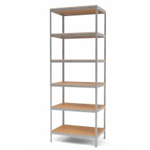 The rack of ChK-80 zinced with chipboard polished regiments of 2500х460х460 mm. (6 shelves)