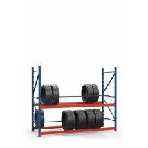 Colored rack for tires SN-Sh_2 2000х1840х900 (2 tiers)