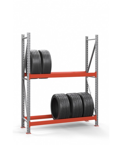 Galvanized rack for tires SN-Sh_1 2000х1840х500 (2 tiers)