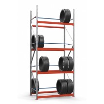 Galvanized rack for tires SN-Sh_2 3000х2450х900 (4 tiers)