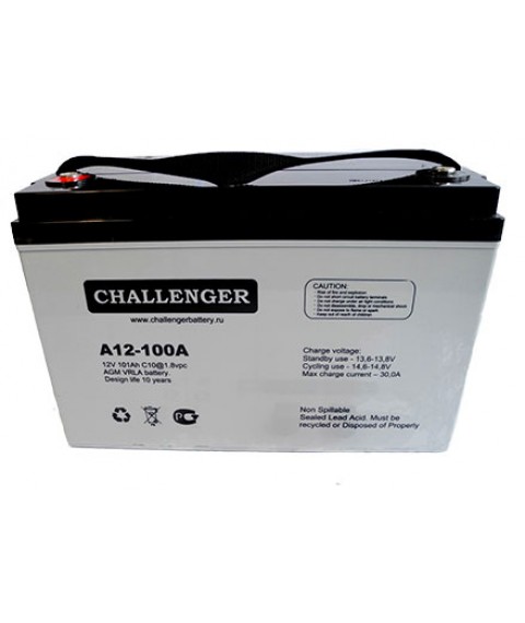 Battery Challenger A12-100а, AGM, 12 years