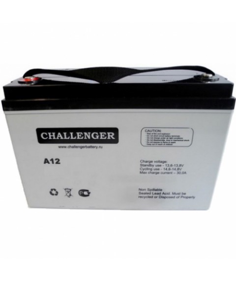 Accumulator battery Challenger A12-75, AGM, 12 years