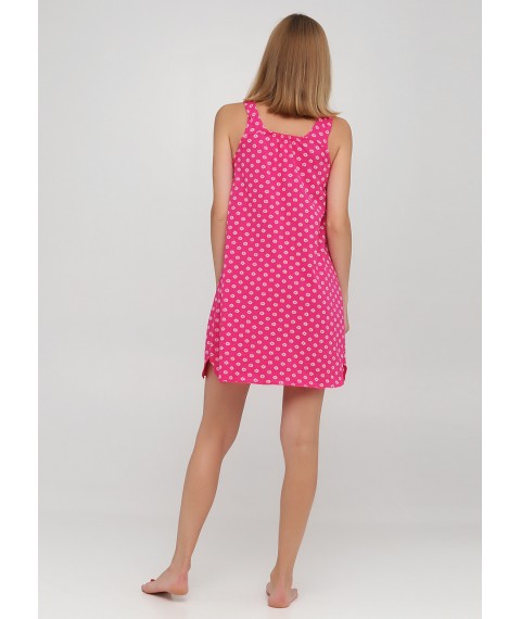  Women's pink nightgown with daisies 