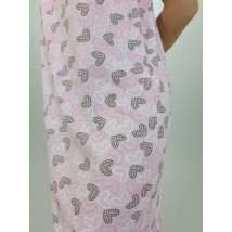 Нічна сорочка жіноча на бретелях р.48 Рожева (49500799-1)
