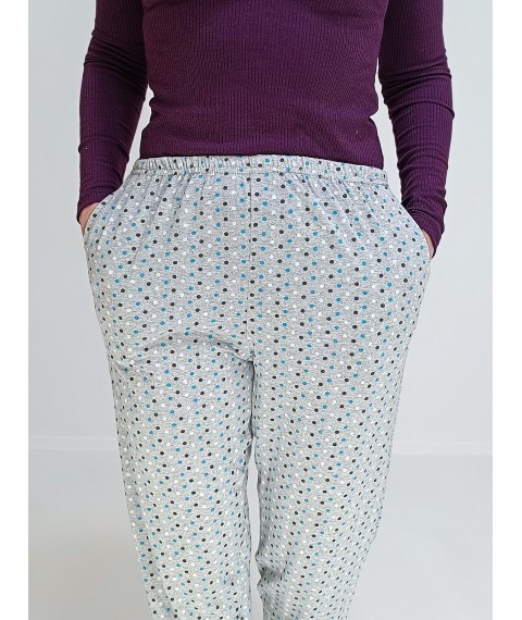 Knitted polka dot pants Kulir 50-52 Gray blue Triko (59455277-2)