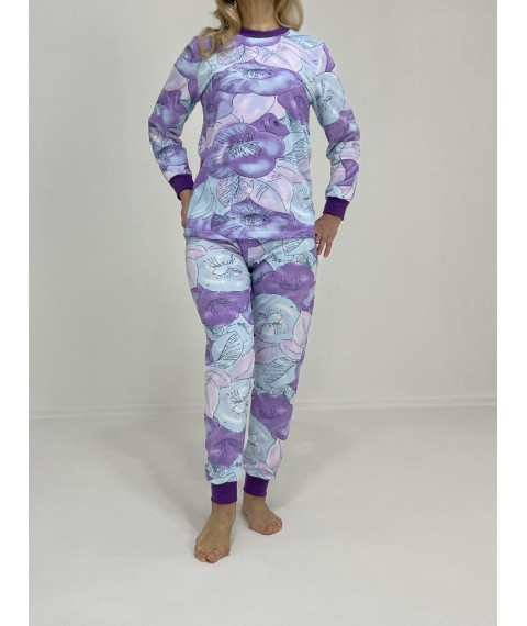 Women's pajamas Lilac flowers 64 Lilac-blue 81796532-6