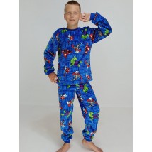 Children's winter pajamas superheroes 152 cm Blue 88537450-4