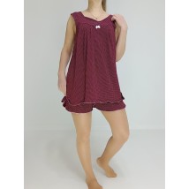 Women's knitted pajamas 46 Dark cherry Triko (64351854-1)