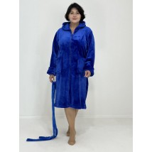 Women's terry robe with zipper 48-50 Blue 50893107-1
