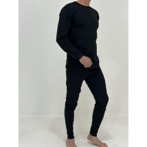 Men's thermal underwear with fleece (suit) 58-60 Black 19122144-3