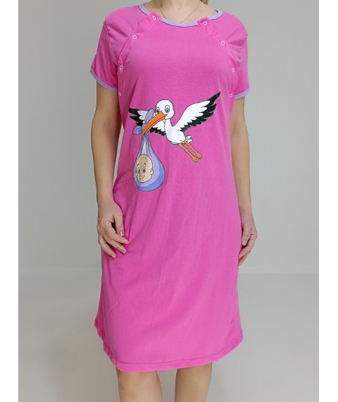 Women's tunic dress Stork (for nursing mothers) 46-48 Pink Triko (79015634-1)