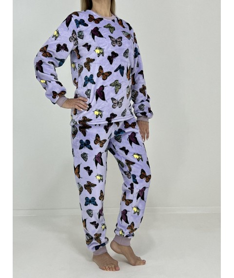 Women's winter pajamas delicate butterflies 50 Lilac 96008181-3